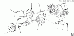 STEERING PUMP MOUNTING (L56/6.5S,L65/6.5F)