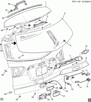 LIFTGATE HARDWARE PART 2 (CHEVROLET X88)