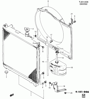RADIATOR & RELATED PARTS (EXC CALIF)