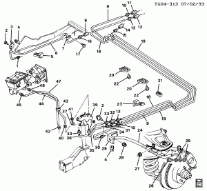BRAKE LINES/FRONT (JB8,JD5,JD7)
