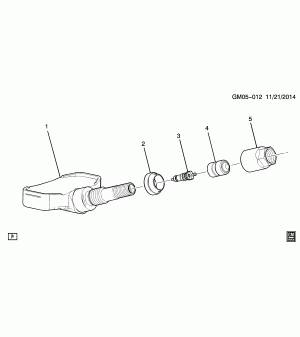 TIRE PRESSURE SENSOR (FE3, EXC FREQUENCY XL8)