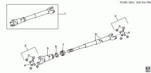 PROP SHAFT/FRONT AUXILIARY (EXC NP8)