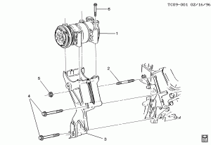 A/C COMPRESSOR MOUNTING (L29/7.4J)