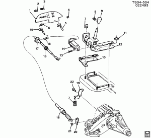 SHIFT CONTROLS/TRANSFER CASE (LEVER)(MAN SHIFT TRANSFER CASE NP2)