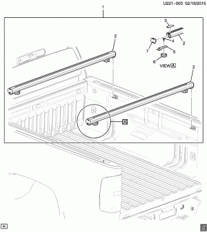 PICKUP BOX-BAR PACKAGE (DEALER INSTALLED, TIERED STORAGE SIE)
