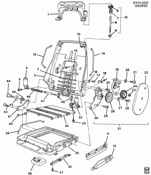 SEAT ASM & HARDWARE/FRONT