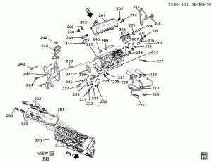 ENGINE ASM-6.5L V8 DIESEL PART 2 CYLINDER HEAD & RELATED PARTS (L56/6.5S,L65/6.5F)