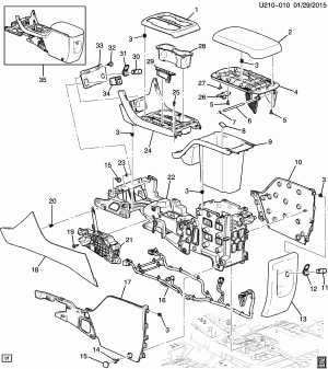 FLOOR CONSOLE (AUTOMATIC M5T)