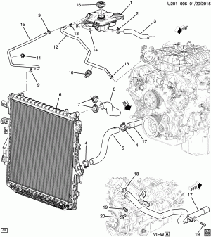 HOSES & PIPES/RADIATOR (LFX/3.6-3)