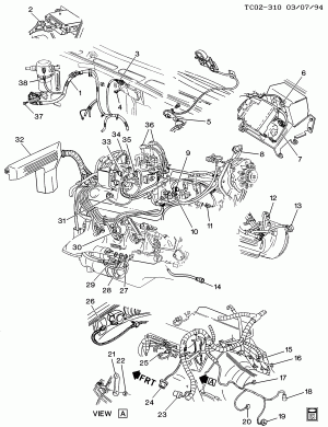 WIRING HARNESS/ENGINE (L19/7.4N)