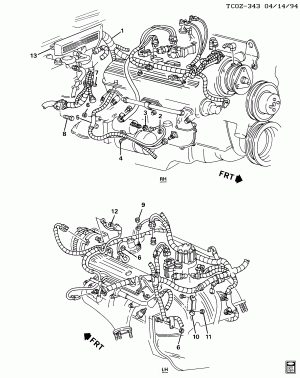 WIRING HARNESS/ENGINE (L03/5.0H,L05/5.7K)