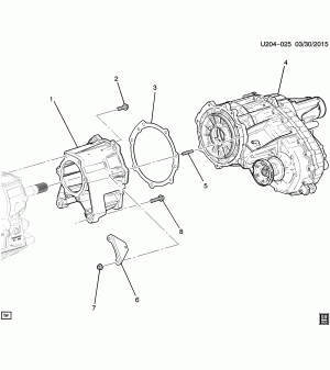 TRANSFER CASE ADAPTER (LCV/2.5A, 4-WHEEL DRIVE NQ6)