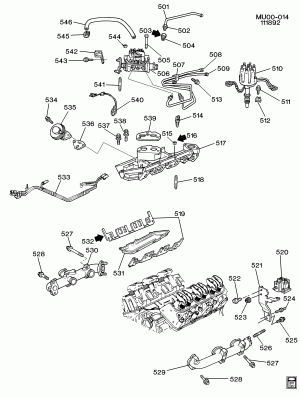 ENGINE ASM-3.1L V6 PART 5 MANIFOLDS & RELATED PARTS (LG6/3.1D)