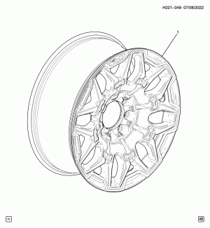 SPARE WHEEL (DEALER INSTALLED, WHEEL SJE)