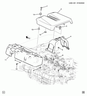 INTAKE MANIFOLD SHIELD/COVERS (L3B/2.7K)