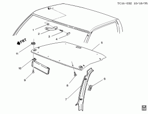 TRIM/INTERIOR-ROOF (PRICE LEADER X81)