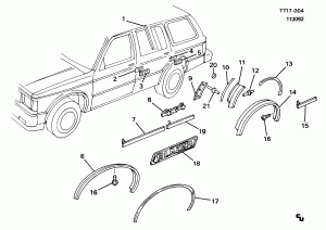 MOLDINGS & DECALS (EUROPEAN EXPORT VD1)