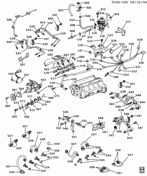 ENGINE ASM-6.5L V8 DIESEL PART 5 MANIFOLD & FUEL RELATED PARTS (L49/6.5P,L57/6.5Y)