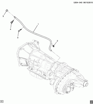 TRANSFER CASE VENT TUBE (LWN/2.8-1, 4-WHEEL DRIVE NQ6)