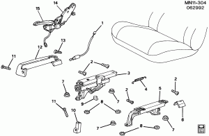 ADJUSTER ASM/SEAT E-Z ENTRY PASSENGER