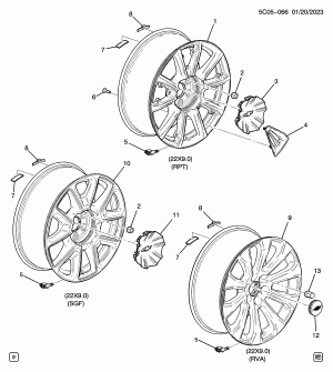 КОЛЕСА/22 ДЮЙМА (CHEVROLET X88, КОЛЕСА RPT,RVA,SGF)