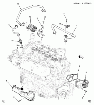 ENGINE ASM-2.7L L4 PART 9 PCV VALVE & EMISSION SYSTEM RELATED PARTS (L3B/2.7K)