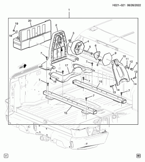SPARE WHEEL CARRIER-WITH JACK STOWAGE (DEALER INSTALLED, SPARE WHEEL CARRIER SEP)
