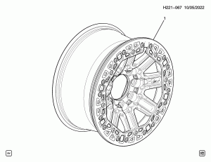 SPARE WHEEL (DEALER INSTALLED, WHEEL SYW,SYX)