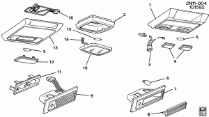 LAMPS/INTERIOR-DOME, COURTESY & READING