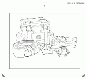 ACCESSORY KIT/RECOVERY (DEALER INSTALLED, OFF ROAD RECOVERY KIT S1H)