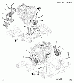 DRIVE MOTOR MOUNTING/REAR-PRIMARY (P8L,P80)