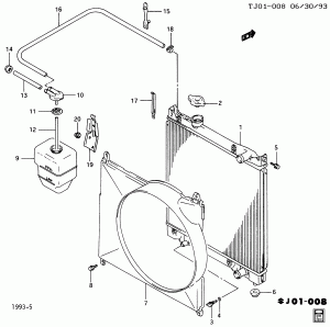 RADIATOR & RELATED PARTS (W/CALIF)