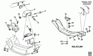ENGINE & TRANSMISSION MOUNTING (L03/5.0H,L05/5.7K,L19/7.4N,L49/6.5P,L57/6.5Y)