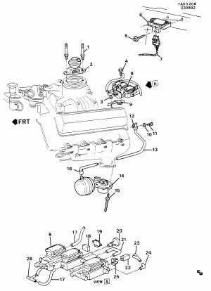 E.G.R. VALVE & VENT TUBES (LH6/6.2C)DIESEL
