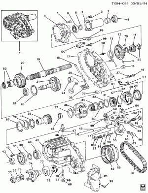 TRANSFER CASE (NP1)(NEW PROCESS/NEW VENTURE GEAR 233C)