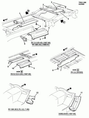 HEAT SHIELDS/EXHAUST MUFFLER (L25/292T,LT9/350M,LO5/5.7K,LE8/454W,L19/7.4N,LL4/6.2J)