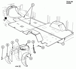 INSULATORS/FLOOR & REAR WHEEL HOUSING (DIESEL)