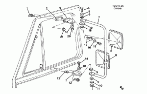MIRROR/OUTSIDE REAR VIEW (DUAL MIRRORS 6L8,6M1)