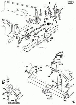 LAMPS/REAR (STEPSIDE PICKUP BOX E62)
