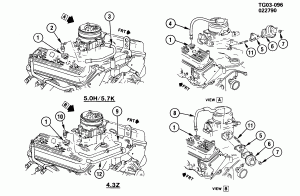 E.G.R. VALVE & VENT TUBES (LB4/4.3Z, LO3/5.0H, LO5/5.7K)