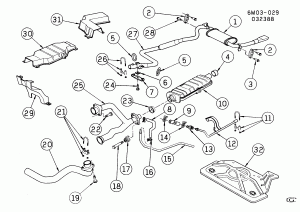 EXHAUST SYSTEM-V8 (LR6/4.5-5)