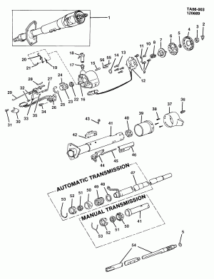 STEERING COLUMN/NON-TILT