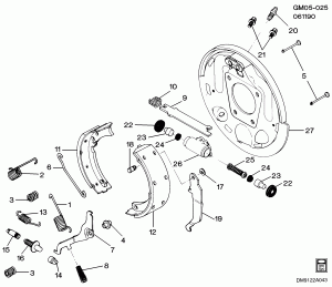 BRAKE ASM/REAR DRUM (EXC (V3C))