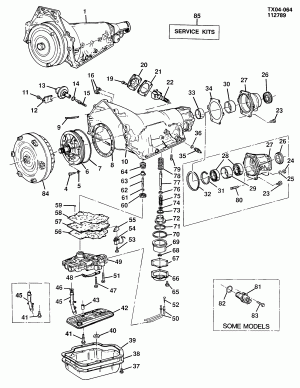 AUTOMATIC TRANSMISSION (M40) PART 2 (HYDRA-MATIC 3L80)(THM400) CASE & RELATED PARTS