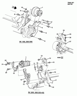 A/C COMPRESSOR MOUNTING (L19/7.4N)