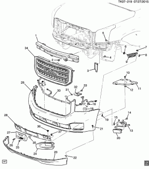 БАМПЕР/ПЕРЕДНИЙ (G.M.C. Z88)