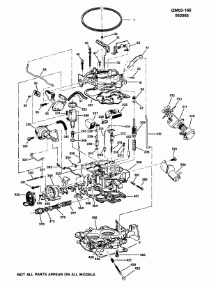 CARBURETOR/QUADRAJET (M4MED)(LB1/4.3N)(M/TRNS)