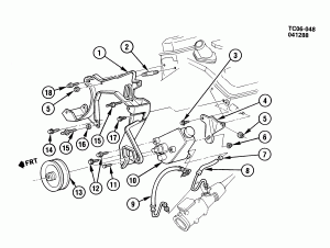STEERING PUMP MOUNTING (LB4/4.3Z,L03/5.0H,L05/5.7K)
