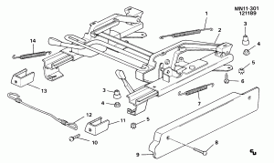 ADJUSTER ASM/SEAT/MANUAL-4 WAY(DRIVER)
