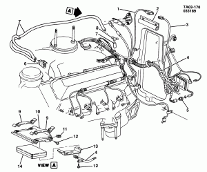 EMISSION CONTROLS WIRING HARNESS (LH6/6.2C,LL4/6.2J DIESEL)